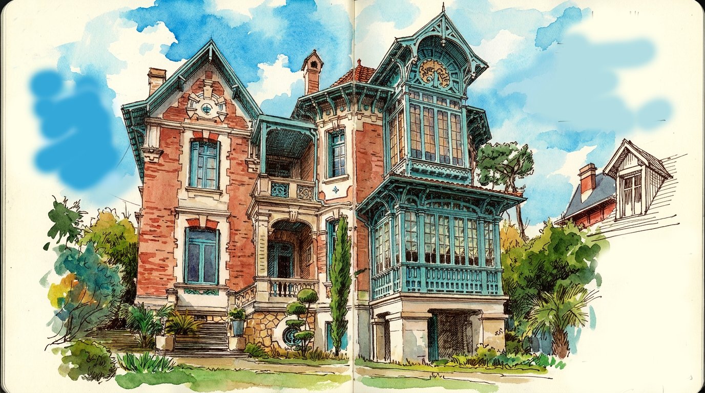 Villa dessinée à la main — OXXO Studio