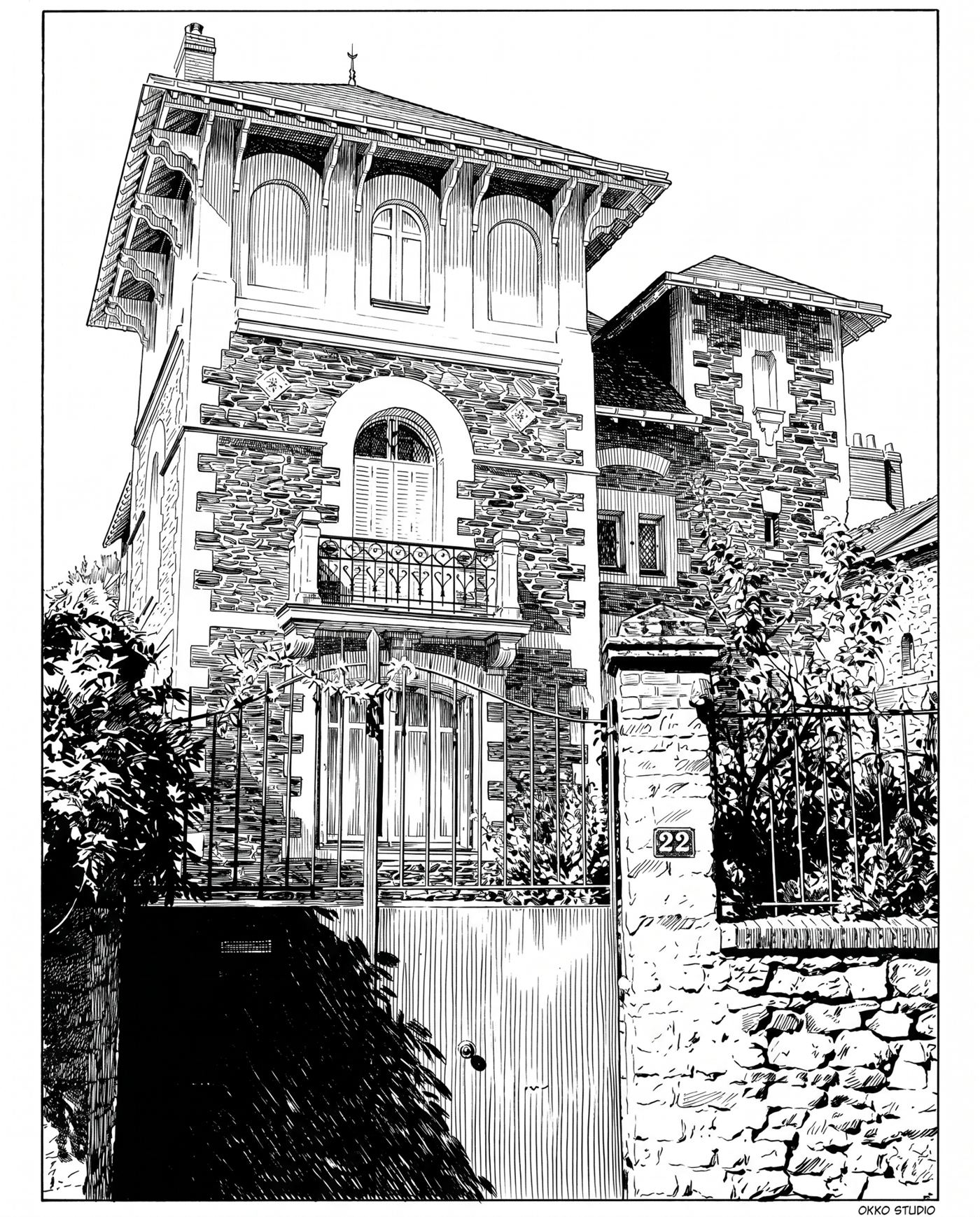 Version en noir et blanc